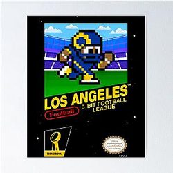 Football for Los Angeles Rams Poster