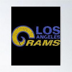 Football poster for the Los Angeles Rams