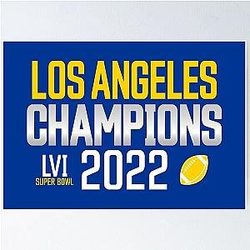 Los Angeles Rams Super Bowl Championship Poster