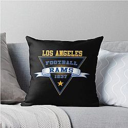 Football Throw Pillow - Los Angeles Rams