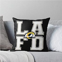 Football for Los Angeles Rams Throw Pillow
