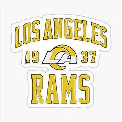 Football Los Angeles Rams Sticker