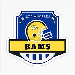 Football Los Angeles Rams Sticker