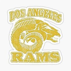 Football by Los Angeles Rams Sticker