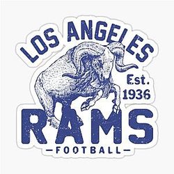 Football Los Angeles Rams Sticker