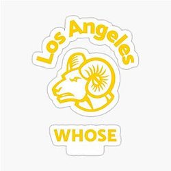 Football in Los Angeles Rams Sticker