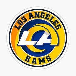 Football Los Angeles Rams Sticker