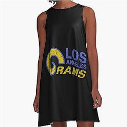Football Rams A-Line Dress