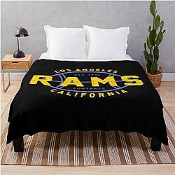 Football Throw Blanket Los Angeles Rams
