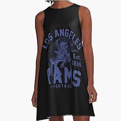 Football. Los Angeles Rams A Line Dress