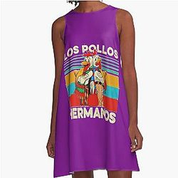 Retro A-Line Dress Los Pollos Hermanos breaking bad Halloween Christmas Dress
