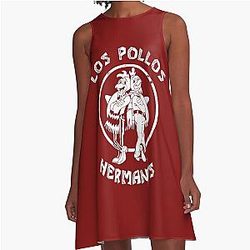 Los Pollos Hermanos Breaking Bad Chicken Walter White  A-Line Dress