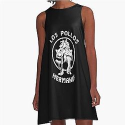 Los Pollos Hermanos Breaking Bad Chicken Walter White A-Line Dress
