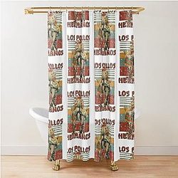 Los Pollos Hermanos Retro Chicken Shower Curtain