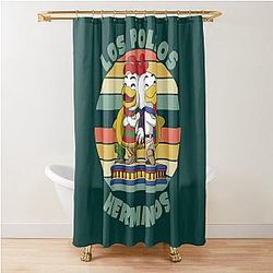 Los Pollos Hermanos Retro Shower Curtain