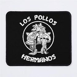 Los Pollos Hermanos - Black and White Distressed Mouse Pad