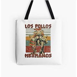 Los Pollos Hermanos Retro Chicken 90s All Over Print Tote Bag