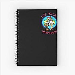Breaking Los Pollos Hermanos Back Portrait Logo Spiral Notebook