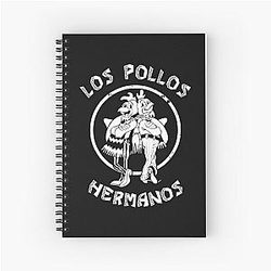 Los Pollos Hermanos breaking bad walter white Spiral Notebook