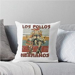 Los Pollos Hermanos Retro 90s Throw Pillow