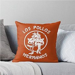 Los Pollos Hermanos breaking bad chicken walter white Throw Pillow
