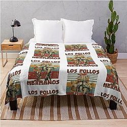 Los Pollos Hermanos Funny Retro 90s Throw Blanket