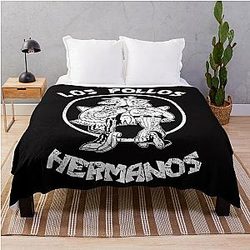 Los Pollos Hermanos Black Distressed Throw Blanket