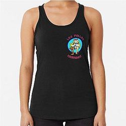 Breaking Bad Los Pollo Hermanos Back To Back Portrait Logo Racerback Tank