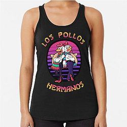 Los Pollos Hermanos retrowave Racerback Tank