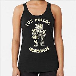 Los Hermanos Breaking Bad Chicken Racerback Tank Top