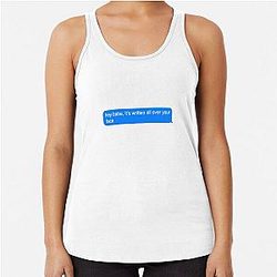 Written Over Louis Tomlinson Racerback Tank Top