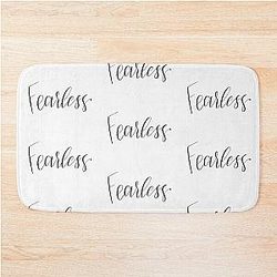 Fearless song by Louis Tomlinson digital lettering Bath Mat