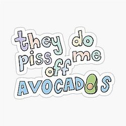 Louis Tomlinson hates Avocados Sticker