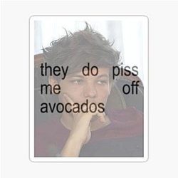 Louis Tomlinson Loving Avocado Sticker