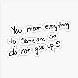 Louis Tomlinson Handwriting Do Not Give Up Sticker