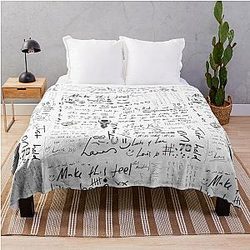 Louis Tomlinson Handwriting Throw Blanket