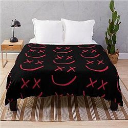 Red Louis Tomlinson Throw Blanket