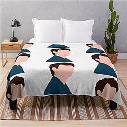Louis Tomlinson Digital Art Throw Blanket