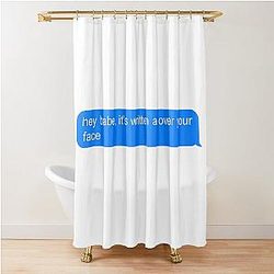 Written All Over Your Face - Louis Tomlinson Shower Curtain