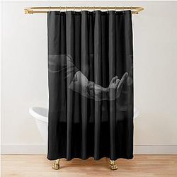Louis Tomlinson middle finger Shower Curtain