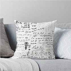 Louis Tomlinson Handprint Throw Pillow