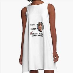 Single Taken Mentally Dating Louis Tomlinson A-Line Dress