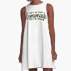 She's So Bitter She's So Sweet Quote From Song Lemonade by Louis Tomlinson A-Line Dress
