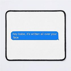 Written on your Face - Louis Tomlinson Mouse Pad