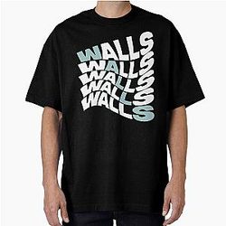 Walls - Louis Tomlinson Oversized T-Shirt Blue Coloured Stripe