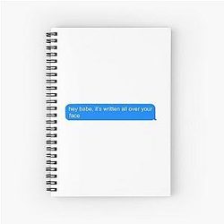 Written on Your Face - Louis Tomlinson Spiral Notebook