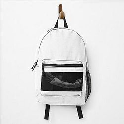 Louis Tomlinson arm and middle finger backpack