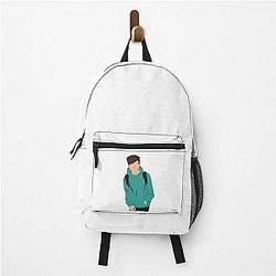 Louis Tomlinson Green Hoodie Backpack