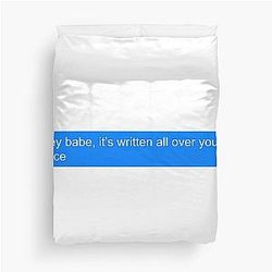 Written All Over Your Face - Louis Tomlinson Duvet Cover