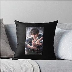Caleb Love and Spaceship Throw Pillow